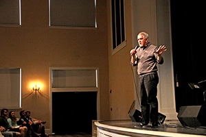 Dr Jackson at Chapel