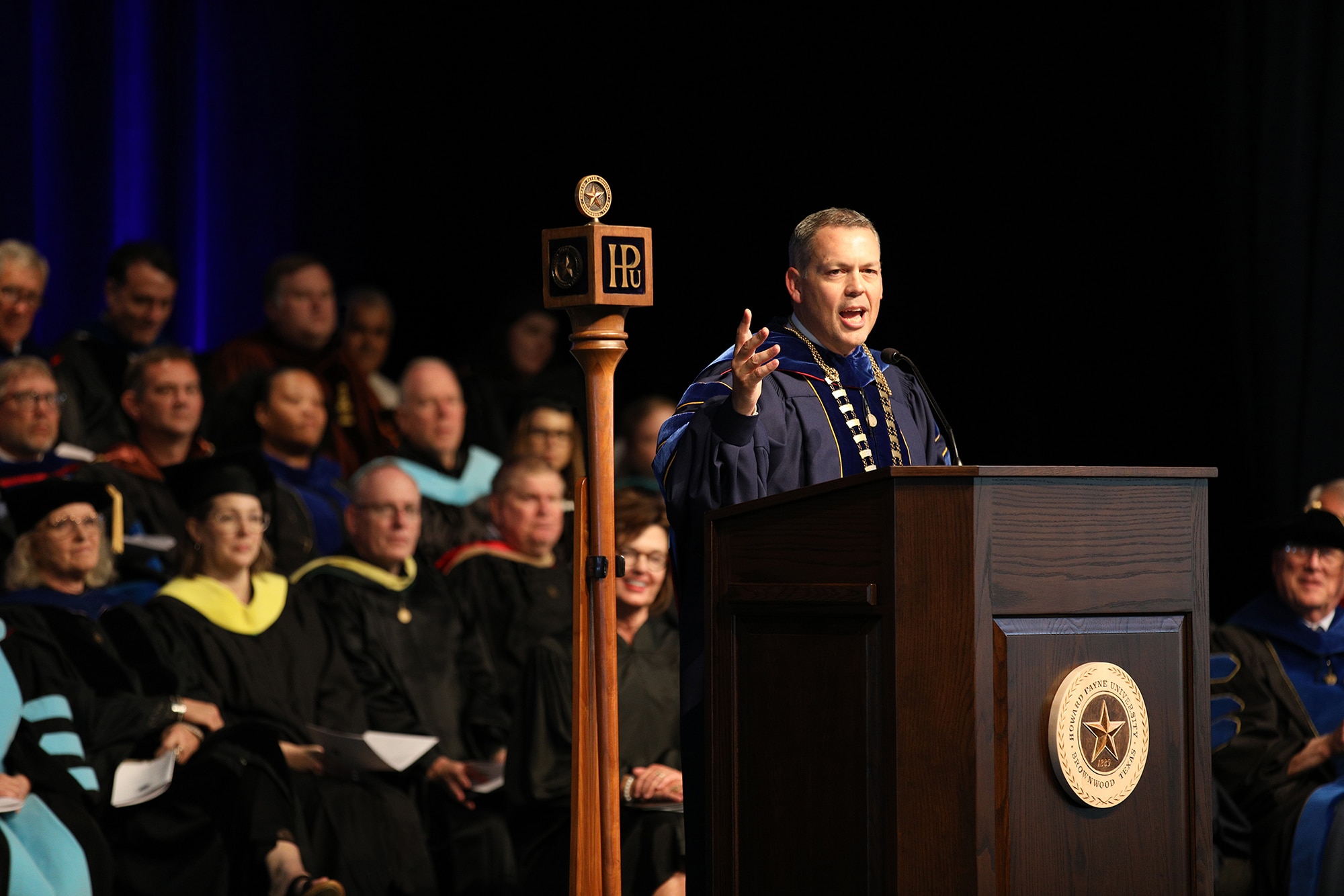 HPU celebrates the inauguration of Dr. Cory Hines '97, the institution's 20th president (2019)
