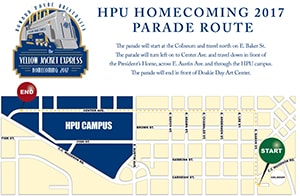 HC17 Parade Route Map