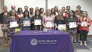 Kappa Delta Pi inductees for web