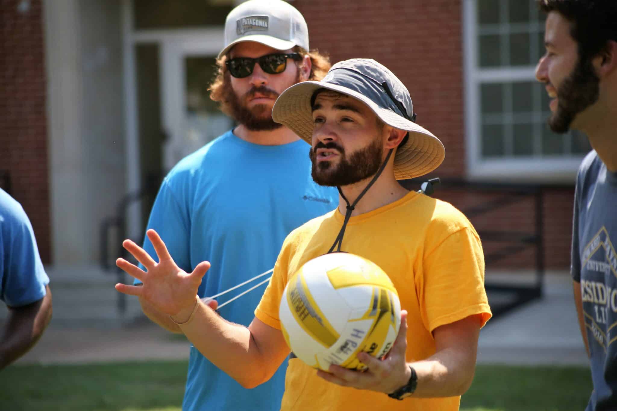 Photo 2 - Wes explains intramurals