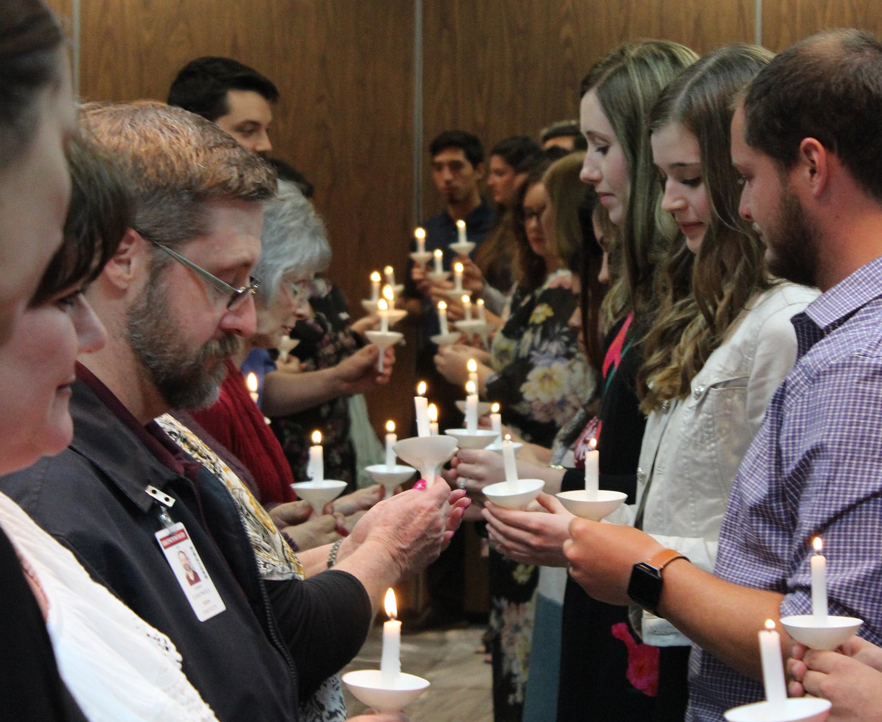 Teacher reception candle ceremony
