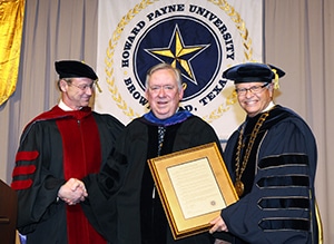 Tew, Bicknell and Ellis at Commencement for web