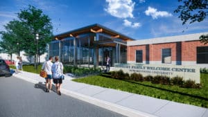 Newbury Family Welcome Center Rendering