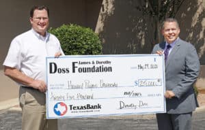 TexasBank check presentation 2020
