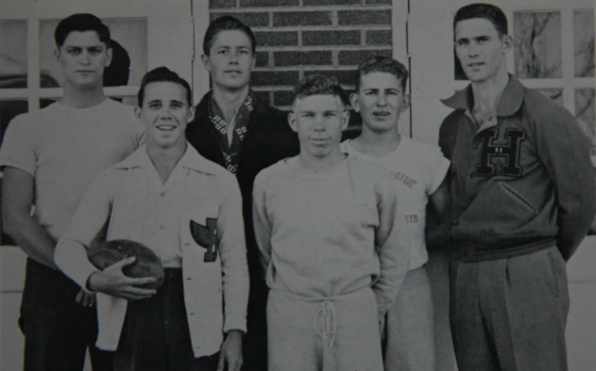 HPC temporarily halts athletics due to World War II (1943)</p>Taylor Hall opens; intramural competition begins with, among others, bowling, ping pong and touch football (1947)