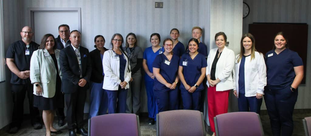 HPU’s Health Science Enrichment Workshop partnered with Hendrick Medical Center Brownwood. Pictured are HPU personnel, Hendrick personnel and workshop participants.