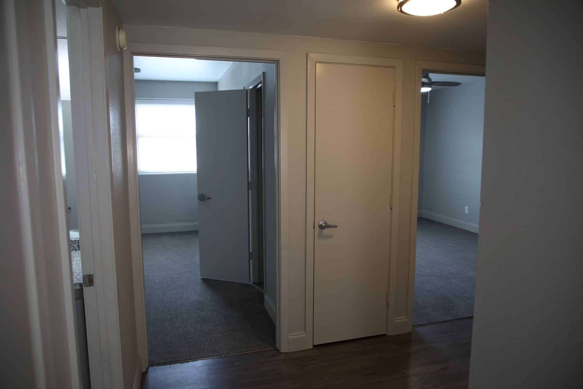 Layout of one of the Newbury Apartments on campus